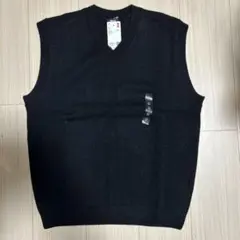 ニットVネック ベスト M