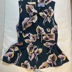 MARNI マルニ 花柄 フレア ノースリーブブラウス チュニック 42 - メルカリ