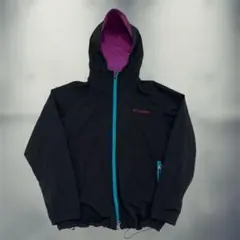 Columbia マウンテンパーカー ワンポイントロゴ ドローコード付き