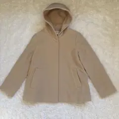 Ray BEAMS 女裝 羊毛大衣 F 羊毛 米色 連帽 冬季服飾