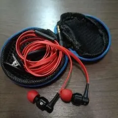 Awei イヤフォン 赤 3.5mmジャック