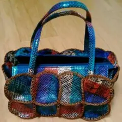 パッチワークデザイン ハンドバッグ