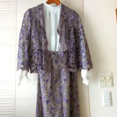 レトロ　総刺繍　総レース　スーツ　セットアップ