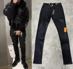 【新品未使用】 SERENEDEスリムフィットワックスコーティングデニム28