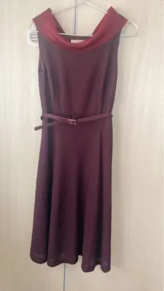 Maitresse ワインレッド ノースリーブドレス