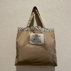 収納袋付き レインコート 花柄袖口 フード付きのサムネイル