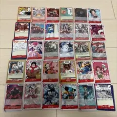ワンピース トレーディングカードセット 赤パーツ【各3枚】