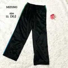 ミズノ ジャージパンツ ジャージ下 メンズ 黒 ライン　大きいサイズ XL 運動