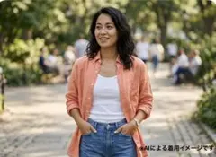 ラルフローレン⭐️リネンシャツ　オレンジ　Mのサムネイル