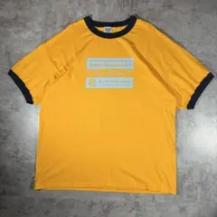 USA古着　ギルダン　半袖　リンガー　tシャツ　企業　広告　環境コンサルティングのサムネイル