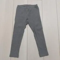 ユニクロ★100cm リブレギンス グレー&ブラック 2枚セット