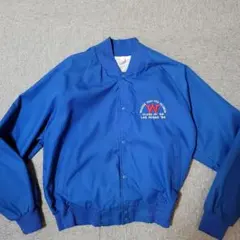 90s Ripon ナイロン スタジャン ブルー スナップボタン ポーカーズ 