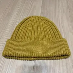 UNIQLO ユニクロ　ヒートテックリブビーニー　イエロー　黄色　男女兼用