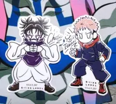 呪術廻戦 B-SIDE LABEL コラボステッカー 虎杖悠仁 脹相