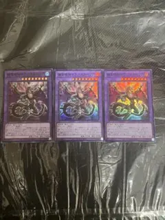 捕食植物ドラゴスタペリア　スーパーレア3枚セット デッキパーツまとめ売り