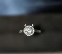 モアサナイトリング 1ct