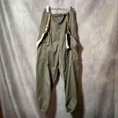 ミリタリー サスペンダー付き カーゴパンツ