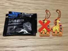 ギンビス　たべっ子どうぶつ　ぷっくりラバマスグミ ラバーマスコット　キリン1個