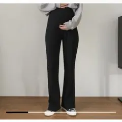 SOIM マタニティパンツ*お腹まで暖かいミンクブーツカット【ver.裏起毛】