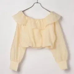 ヘザー　エンボスオフショルブラウス　Heatherのサムネイル