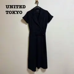 UNITED TOKYO 麻調バルト 半袖 シャツ リネンワンピース
