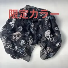 希少】ALEXANDER McQUEEN スカルスカーフ ハートモチーフ - メルカリ