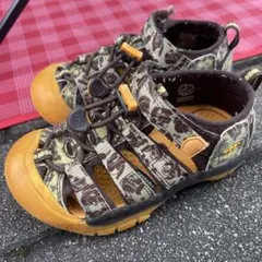 KEEN キッズ サンダル 17cm イエロー 子供用 アウトドア