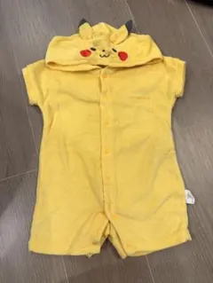 モンポケ　ロンパース　サイズ70-80 ピカチュウ着ぐるみ
