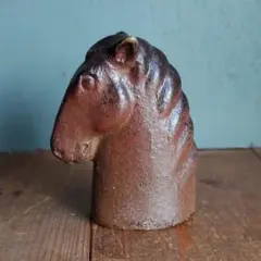 備前焼　瀧川卓馬　馬の置物　細工物　岡山伝統工芸品　干支　午　縁起物