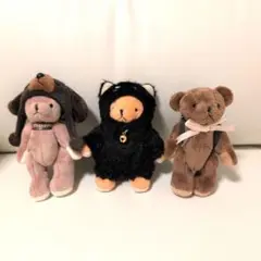 タリーズベア ベアフル ぬいぐるみキーホルダー 3体セット