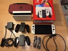 ニンテンドースイッチ 有機EL ホワイト 箱付き マイクラ マリオ 
