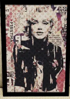 394 アートポスター　アメリカンレトロ　額付き