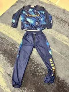 ATHLETA ピステ上下セット 140ネイビー/マルチカラー