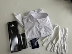【美品】新郎小物6点セット 結婚式 タキシード シャツ付