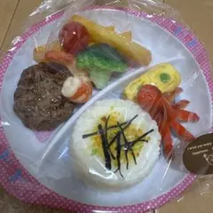 食品サンプル 実物大 オムレツ付き お子様ランチ 喫茶店 フェイク