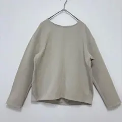 UNIQLO/ユニクロ【M】ストレッチダブルフェイスプルオーバー　オフショル