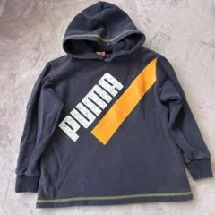 PUMA フード付きパーカー ネイビー 130