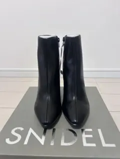 SNIDEL ブラックショートブーツ Sサイズ