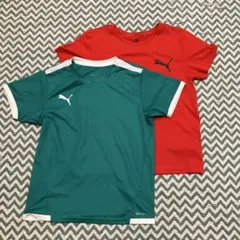 PUMA 半袖Tシャツ 2枚セット 130cm サッカーのサムネイル