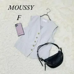 《マウジー/MOUSSY》ベスト/ジャケット/ストライプ/オフィス/グレー/F