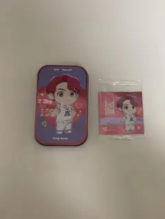 BTS TinyTANジョングク缶とシール