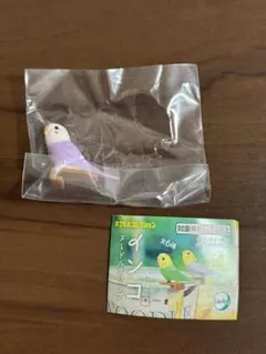 インコ ヌードルクリップ セキセイインコ　ホワイト×ライラック