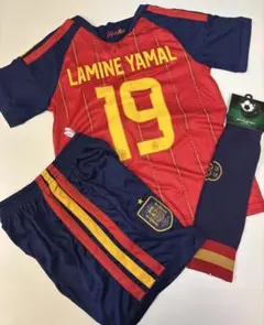 150cmスペイン代表新モデル　ヤマル　子供サッカーユニフォーム三点セット