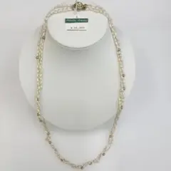3連パールネックレス 68cmゴールド金具