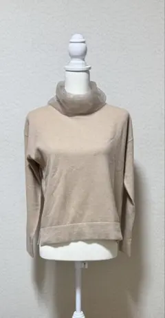 FABIANA FILIPPI シルク混ニット40 ベージュシアーネック上質のサムネイル