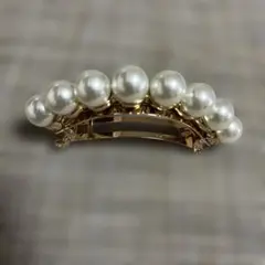 佳奈様　サイズレスバレッタ　パール