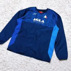 【c7684】AGLA ピステ　サッカー　スポーツ　ブルーのサムネイル