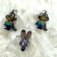 ズートピア　めじるしアクセサリー　ジュディ　ニブルス 3個セット