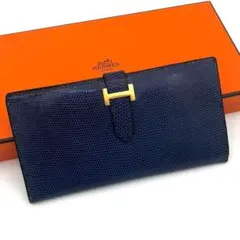 赤字価格！極美品バイカラー】HERMES べアンスフレ紺✖️オレンジ二