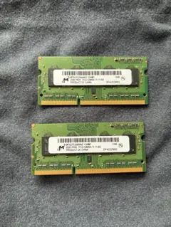Micron DDR3 ノートPC用メモリ 2GB 2枚セットのサムネイル